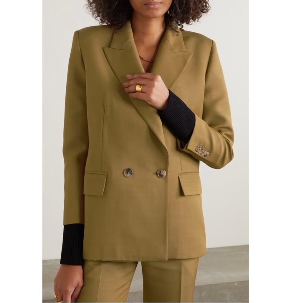 NWT New KHAITE Mayley Wool Blend Blazer Size 10